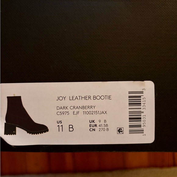 Gorgeous COACH Joy Booties, Cranberry in color, size 11B, worn 2 times. - Picture 2 of 4